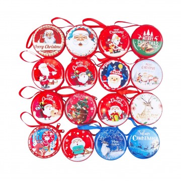 Christmas Holiday Gift Tinplate Coin Purse